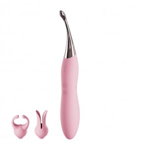 USA SVAKOM - Beatrice Double-Head Vibration Clitoral Tip Stimulator (Chargeable - Pink)
